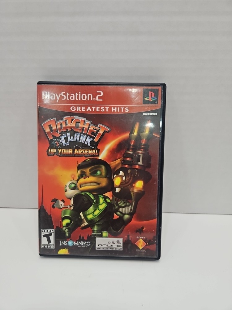Ratchet & Clank Up Your Arsenal Greatest Hits PlayStation 2 PS2 Complete CIB