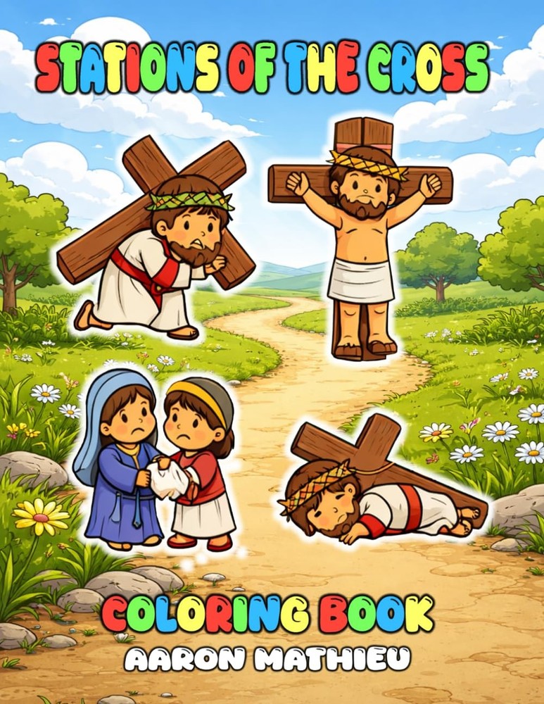 Stations of the Cross Coloring Book