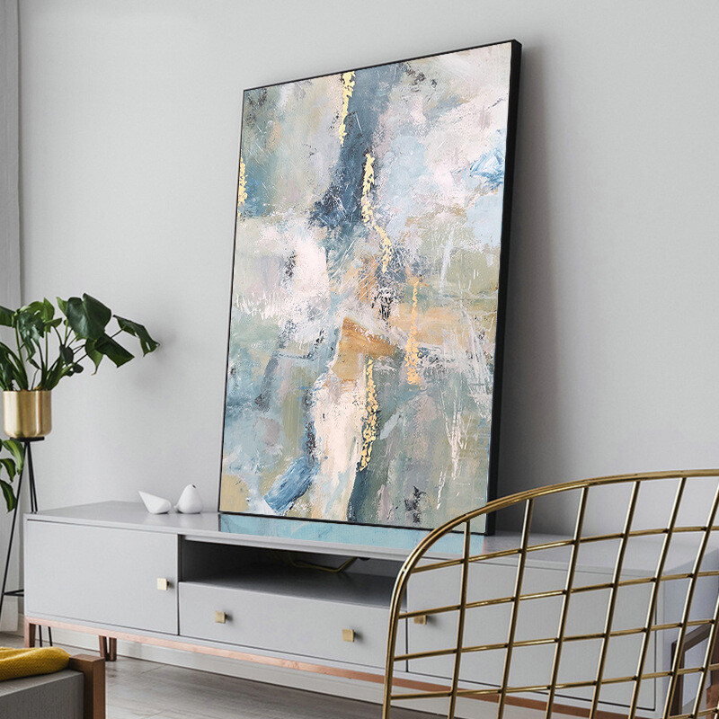 Modern Oil Painting hand-painted On Canvas Cloud Sea Abstract Hanging Painting