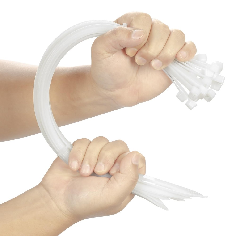 100PCS 16-Inch Heavy Duty Nylon Cable Zip Ties 175lbs Tensile Strength for Secure Fastening