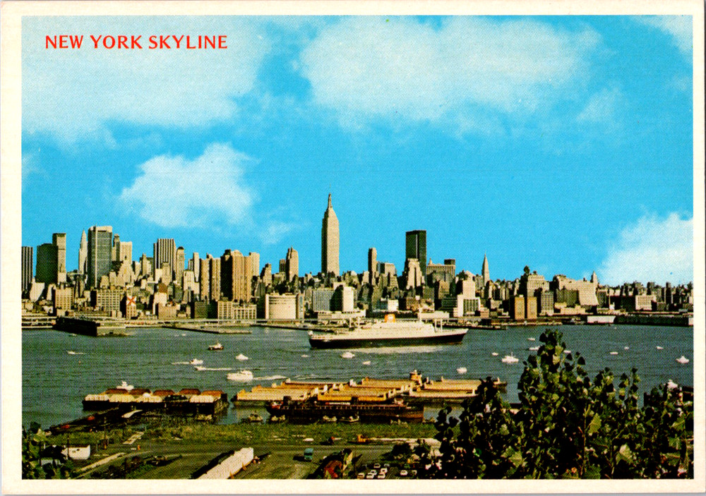 Vintage Postcard Empire State Building Skyline New York City