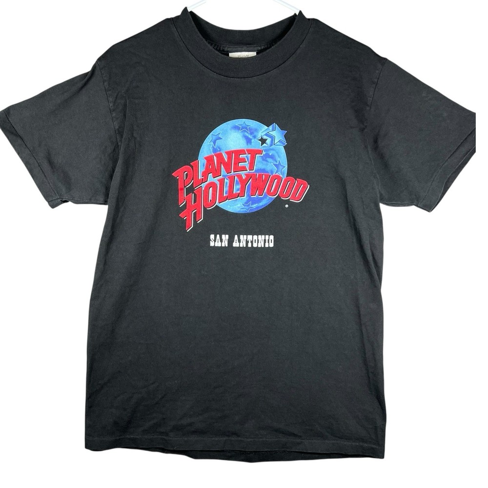 Vintage Planet Hollywood San Antonio T-shirt 90’s Black Medium Single Stitch