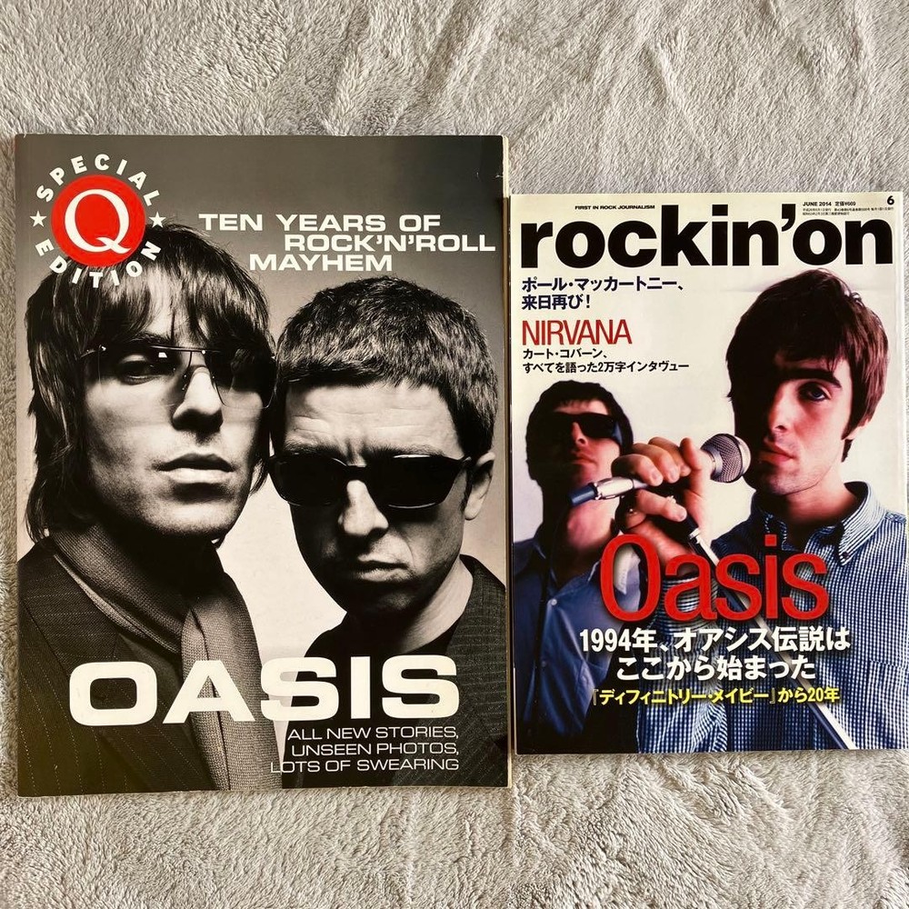 Oasis rockin’on 10th anniversary magazine set of 2