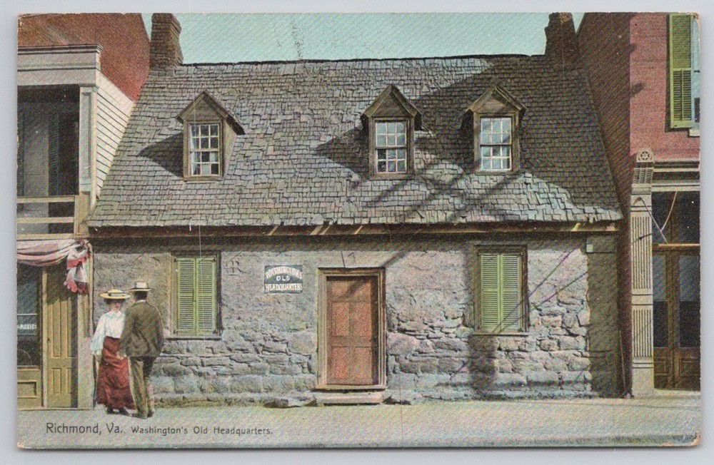 Richmond VA Washington's Old Headquarters 1907 Posted Postcard Hugh C. Leighton