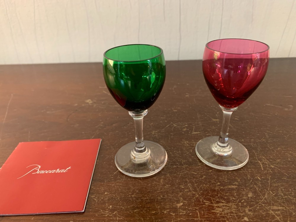 2 Baccarat Crystal Liqueur Glasses (Price For Both)
