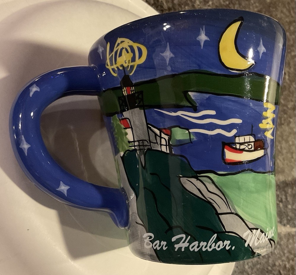 Bar Harbor Maine Acadia National Park Glazed Glossy Original Art Mug 4