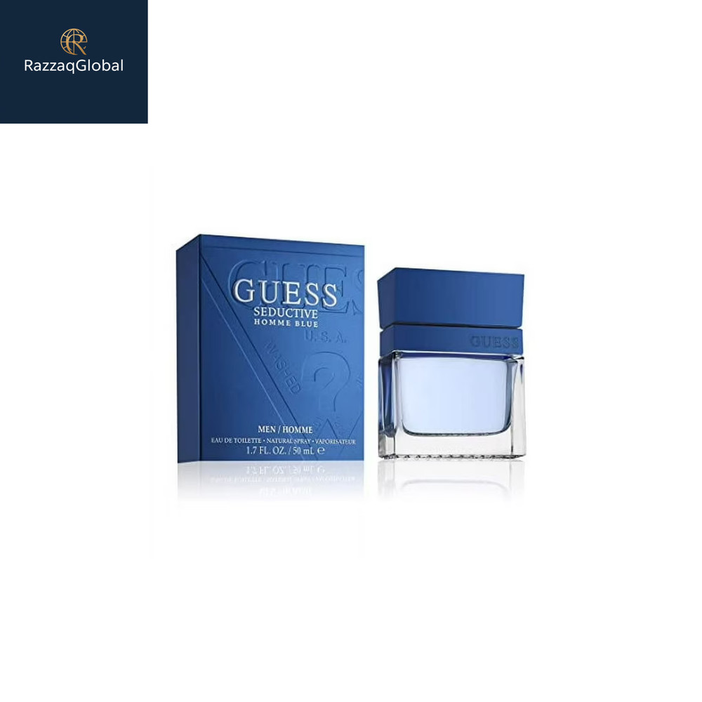 Guess Seductive Blue Men/Homme Eau de Toilette Cologne Spray For Men, 1.7 Fl. Oz