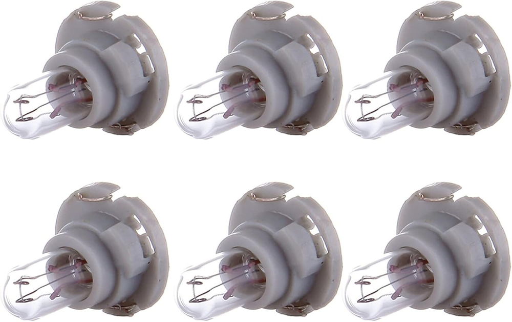 6 Pack Warm White T5/T4.7 Neo Wedge Halogen A/C LED Light Bulbs