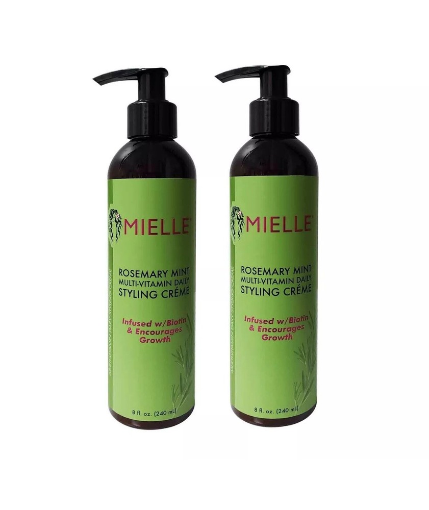 Mielle Rosemary Mint Daily Styling Creme 8oz 2-Pack for Hair Growth & Shine
