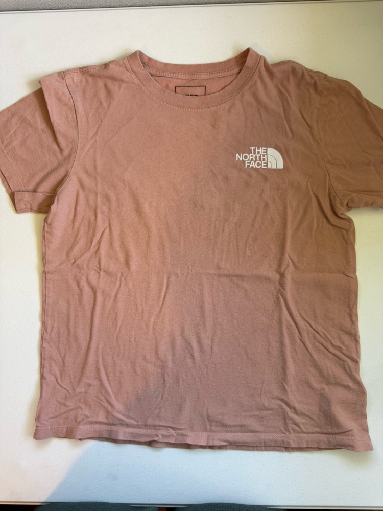 The North Face Pink Cotton Logo Short Sleeve Crew Neck T-Shirt Women's Size S