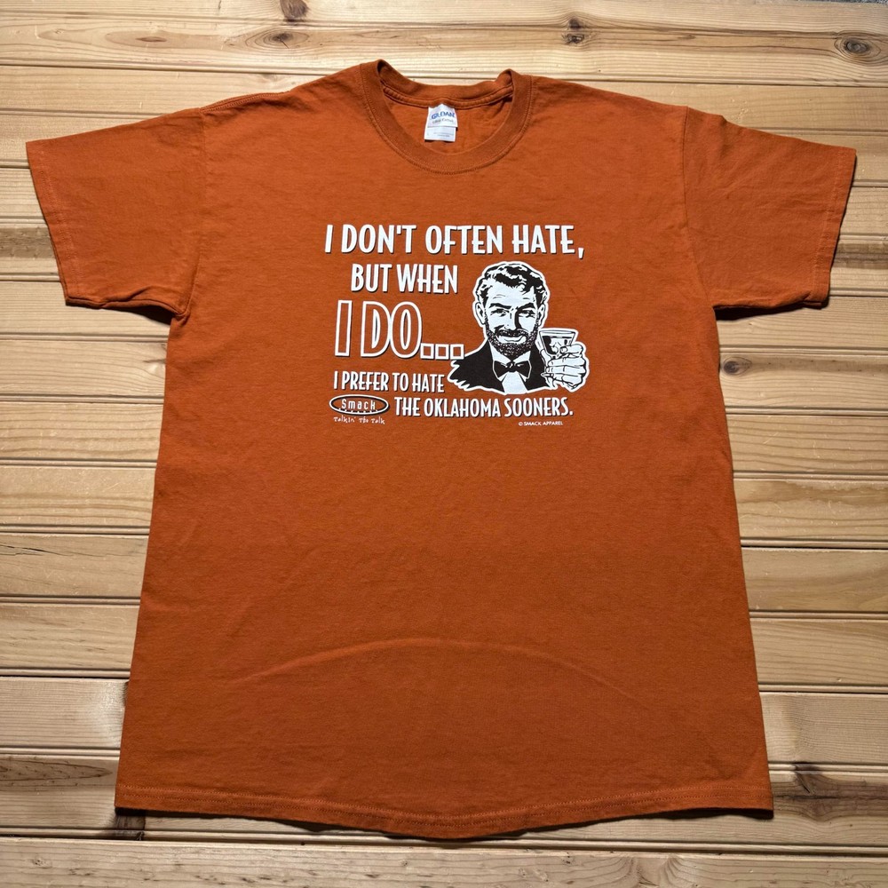 Smack Talkin' The Talk Large Hate The Oklahoma Sooners Parody Funny Shirt Large
