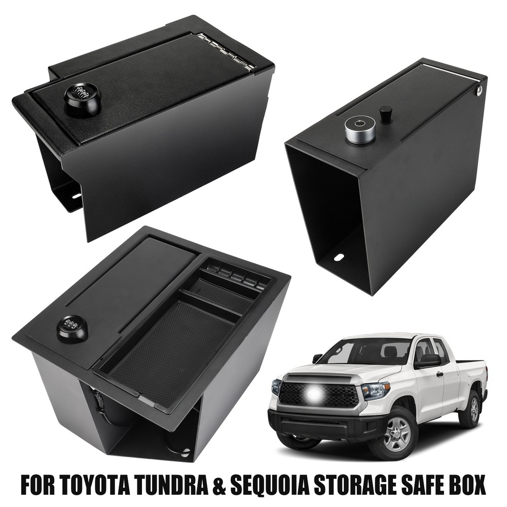Center Console Safe Gun Safe Box For 2014-25 Toyota Tundra 23-25 Toyota Sequoia