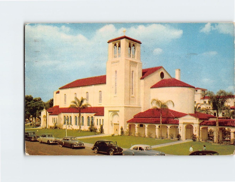 Postcard St. James Catholic Church Orlando Florida USA