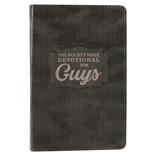 Men's Pocket Bible Devotional in Faux Leather by Christian Art Gifts 2023