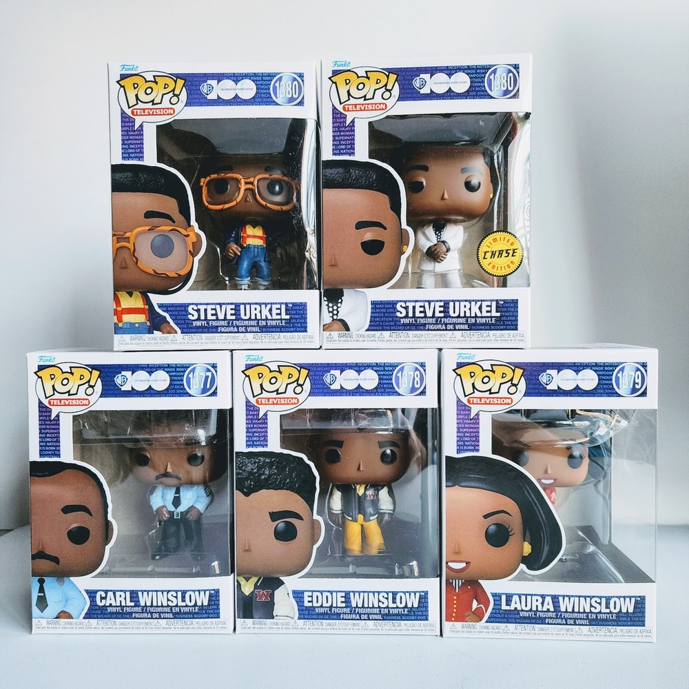 Funko Pop Television: WB 100 - Family Matters #1377-1380 Complete Set of 5
