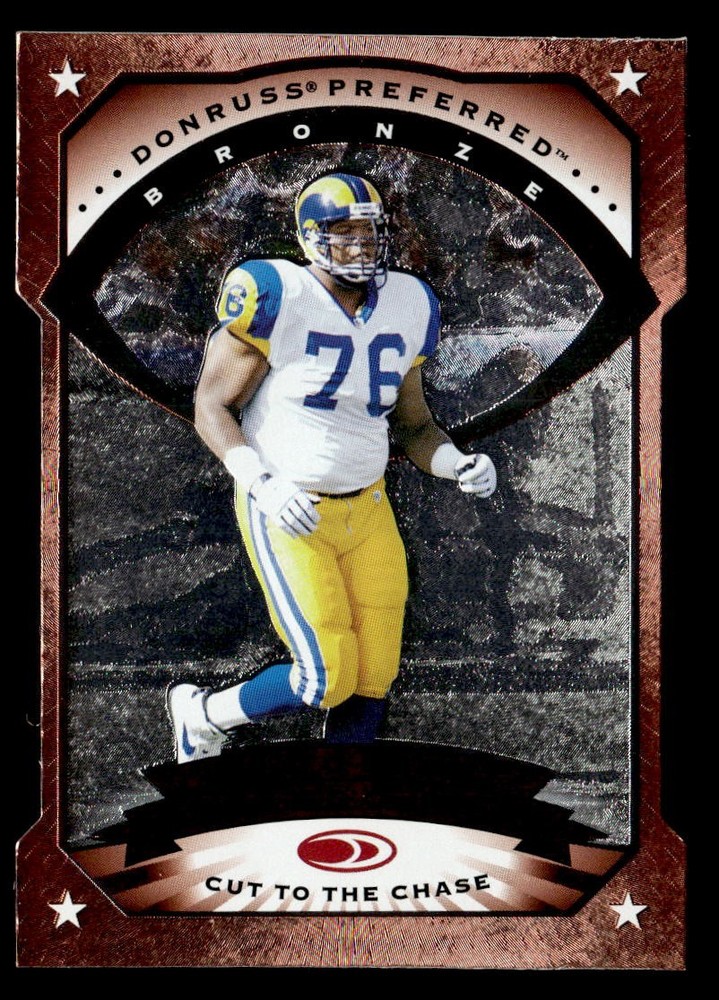 Orlando Pace 1997 Donruss Preferred Cut to the Chase Rookie Card #115 Rams