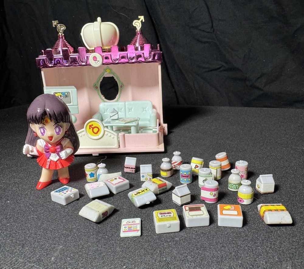 Vintage 1993 Sailor Moon Palace Playset w/ Sailor Mars Mini Figure & Accessories