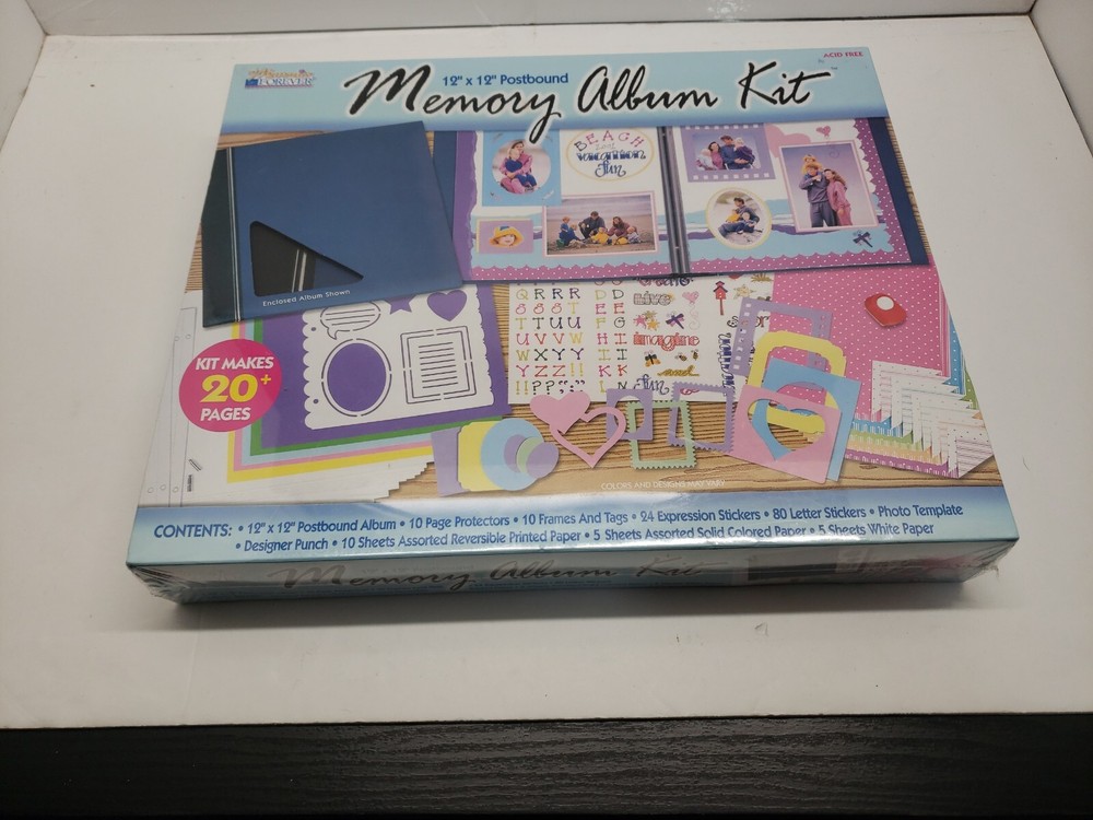 New Scrapbook 12x12 Postbound Memory Album Kit  Acid Free. Brand NEW-image