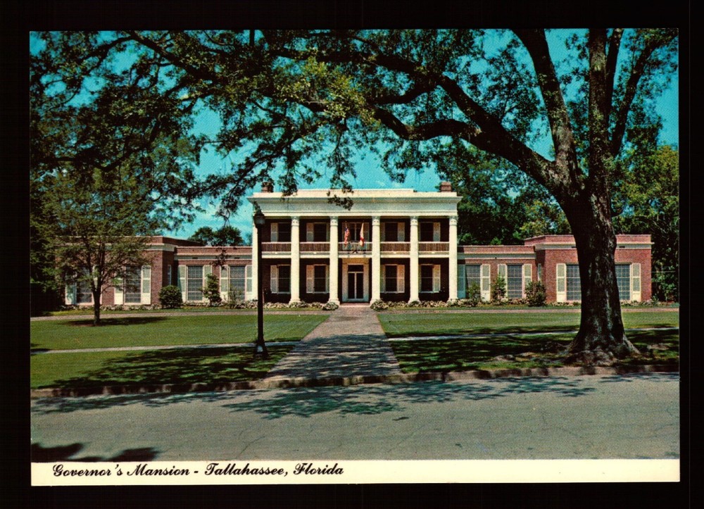 Postcard : Florida - Tallahassee Fl - Governor's Mansion