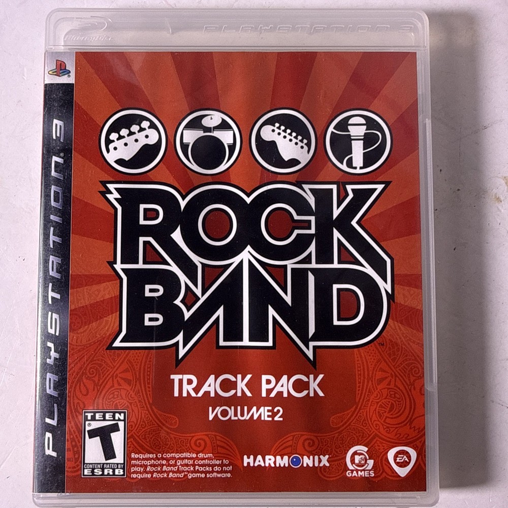 Rock Band Track Pack: Vol. 2 (Sony PlayStation 3 PS3, 2008) - Complete - CIB