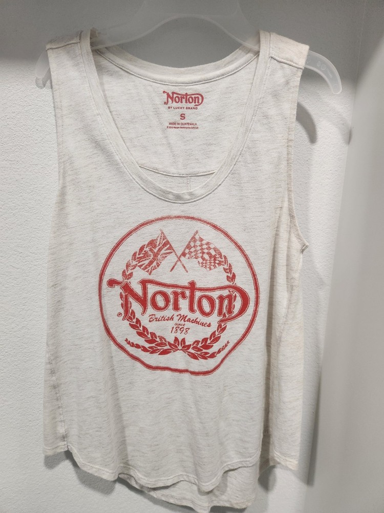 Lucky Brand Tank Top Women's Size small ivory Boho Print