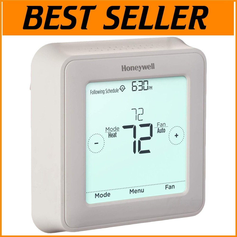Elegant 7-Day Programmable Touchscreen Thermostat with Smart Response Technology