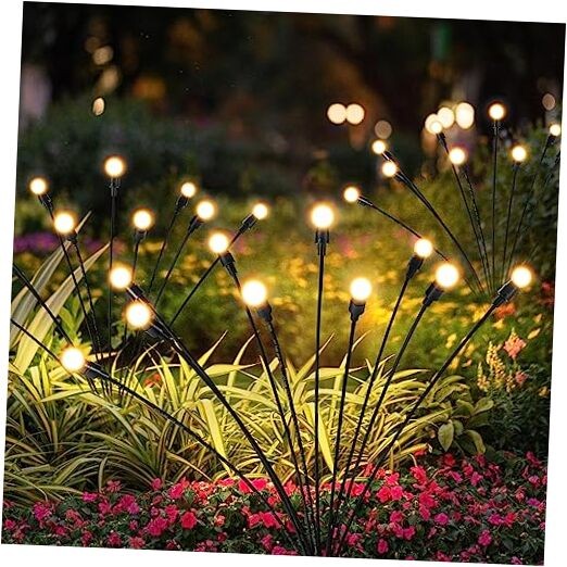 8 Pack Waterproof Solar Christmas Lights Outdoor Warm White Decoration