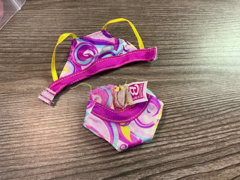 Mattel  Barbie Doll Clothes 2 Piece Swimsuit Bikini Set Lot # 37