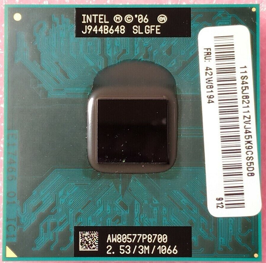 Intel Core 2 Duo P8700 2.53GHz Dual-Core Laptop CPU Socket 478 SLGFE