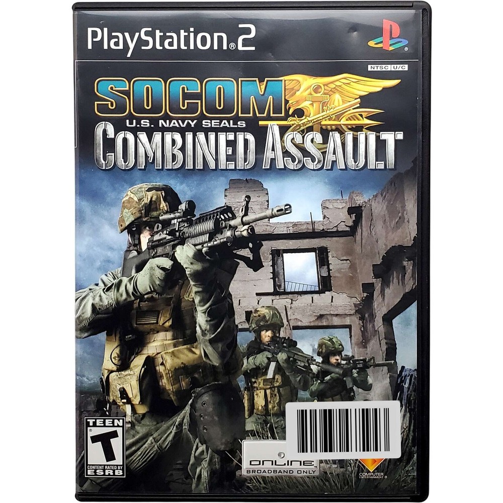 SOCOM US Navy Seals Combined Assault - Sony Playstation 2 PS2 Tested