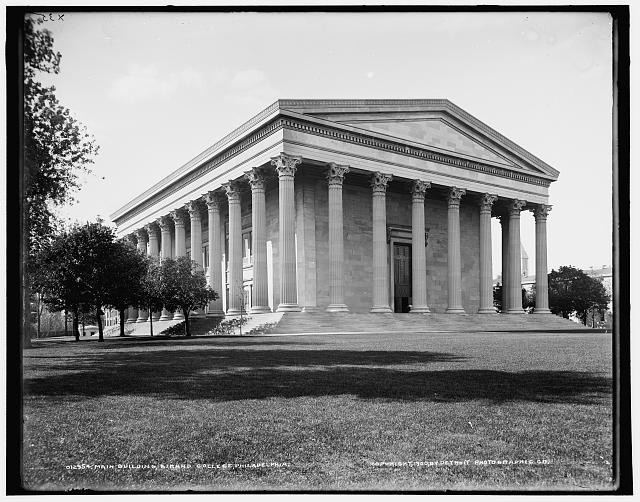 Philadelphia Pennsylvania Girard College Main Building c1900 Greek Revival