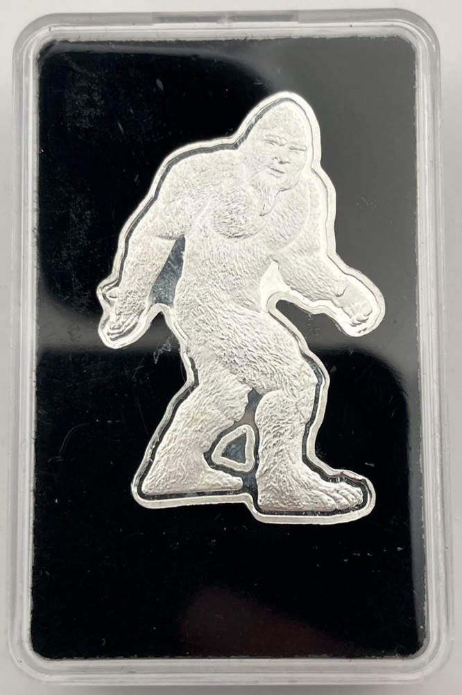 Pan Silver Company 5g .999 Silver Bigfoot Shaped Custom Bullion