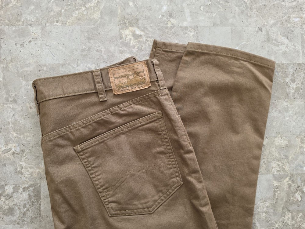 Patagonia Twill Traveler Utility Brown 5 Pocket Organic Cotton Blend Mens 36/30