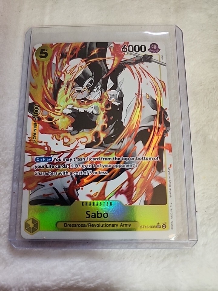 One Piece TCG Sabo ST13-008 Alt Art AA English Ultra Deck: The Three Brothers