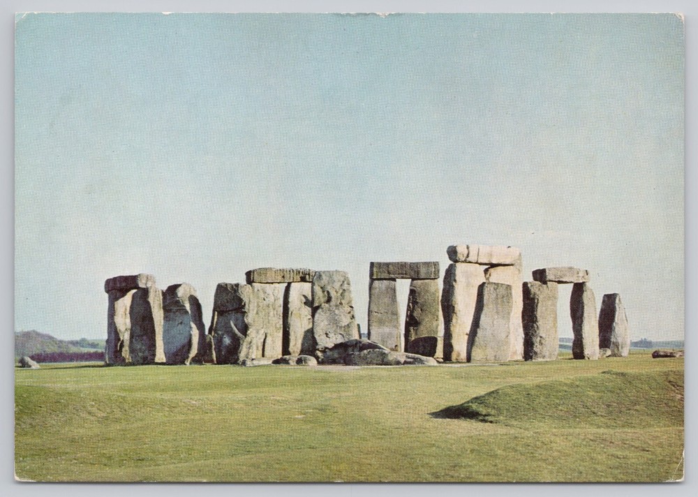 Salisbury England UK, Stonehenge, Wiltshire From the North West Vintage Postcard