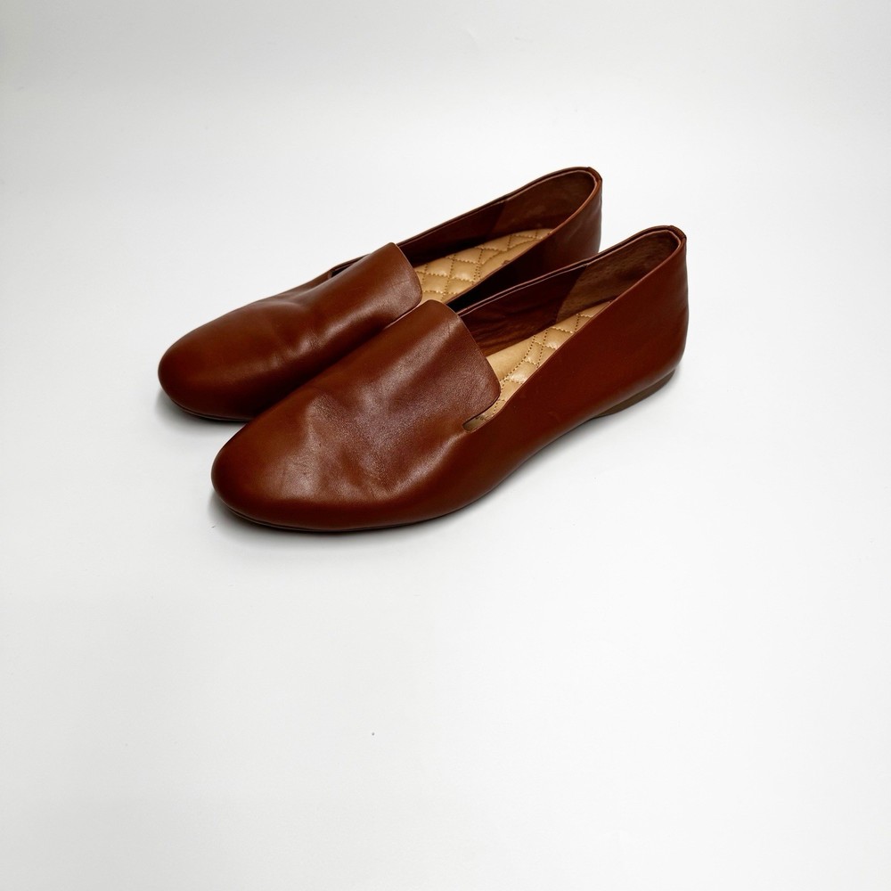 Birdies Women's The Starling Loafer Leather Flats Size 10 Cognac