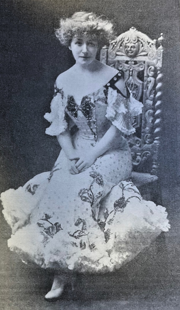1908 Vintage Magazine Illustration Actress Rose Stahl