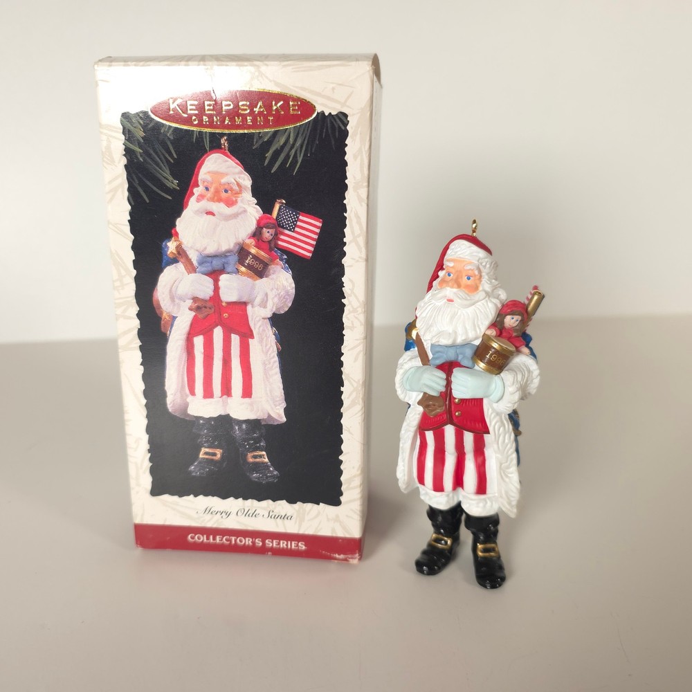 Hallmark Ornament 1996 • Fourth of July • Merry Olde Santa Series # 7 • w/ Box