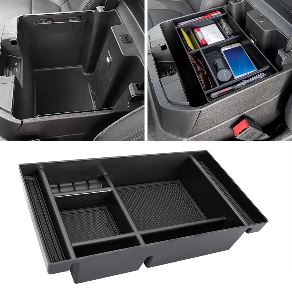 For 2019-2024 Chevy Silverado 1500 3500 HD Center Console Storage Box Organizer