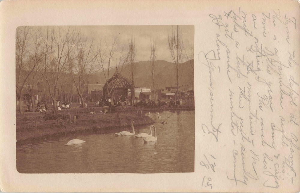 RPPC UNUSUAL Alamogordo NM RARE View FROM El Paso & Northeastern Railroad DEPOT!