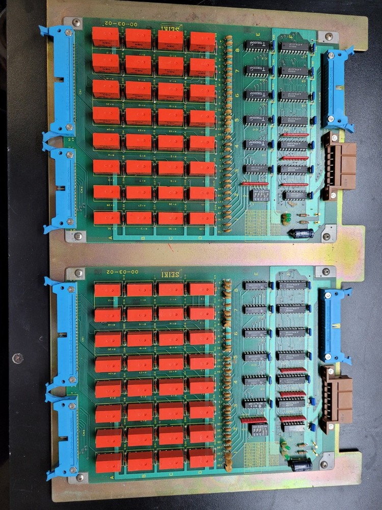 (LOT OF 2) Seiki 00-03-02 Relay Board