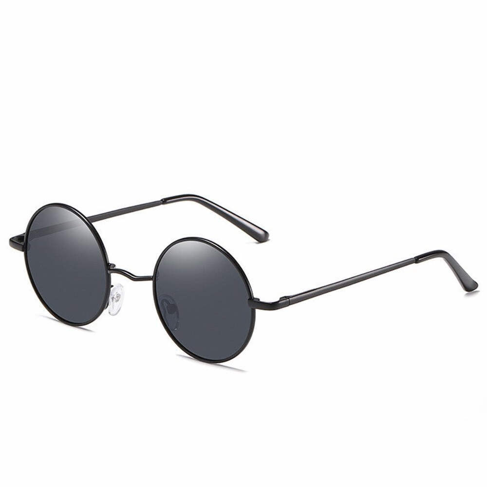 Retro Polarized Sunglasses for Men and Women, Round Vintage Metal Frame UV400 Pr
