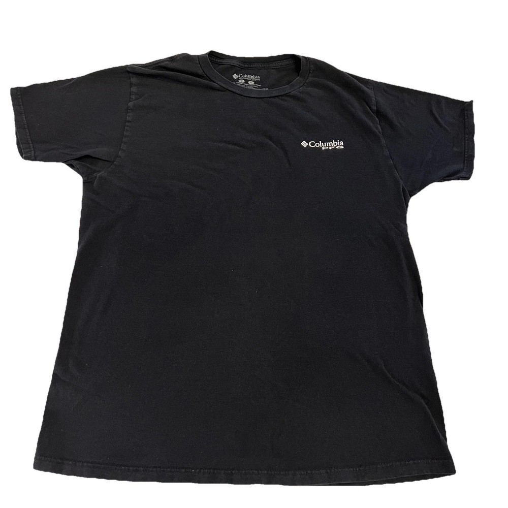 Columbia Men's Black Short Sleeve PFG T-Shirt Fishing Graphic T-shirt