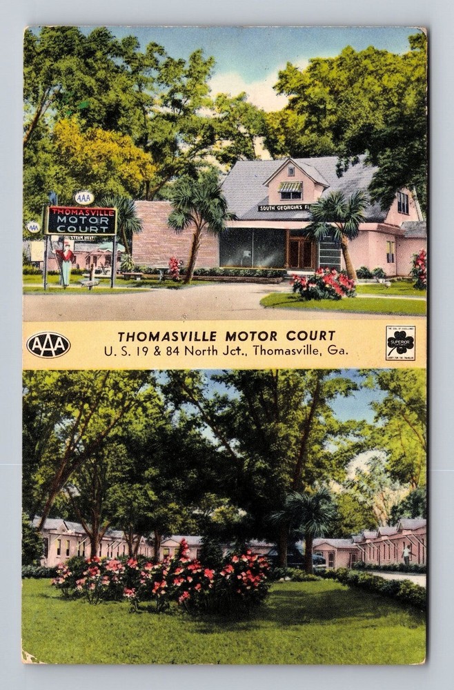 Thomasville GA-Georgia Thomasville Motor Court Vintage Postcard