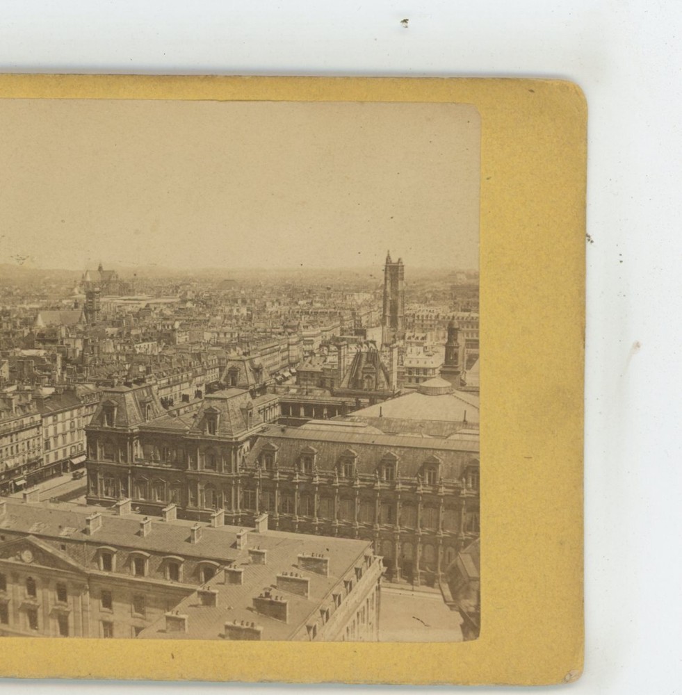 Panorama City of Paris France Stereoview