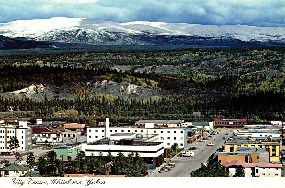 Whitehorse Yukon City Centre Canada Postcard Studio North Dexter 68220-D Unused