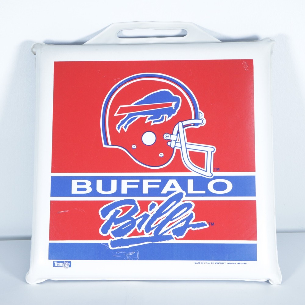 Buffalo Bills 90s Red Helmet Era NFL Stadium Seat Cushion Pad for Game Day