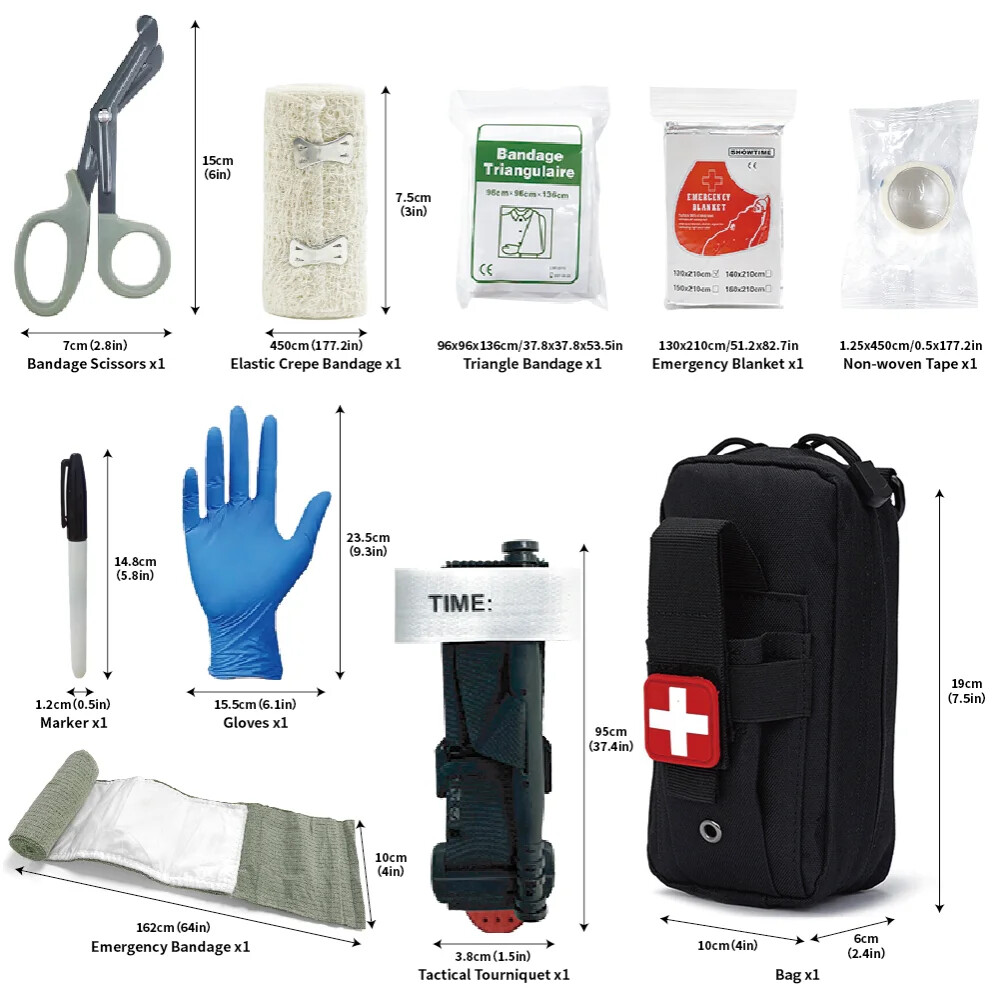 Pouch Survival Kit for Emergency Rescue Outdoor Camping Hiking Sports Portable