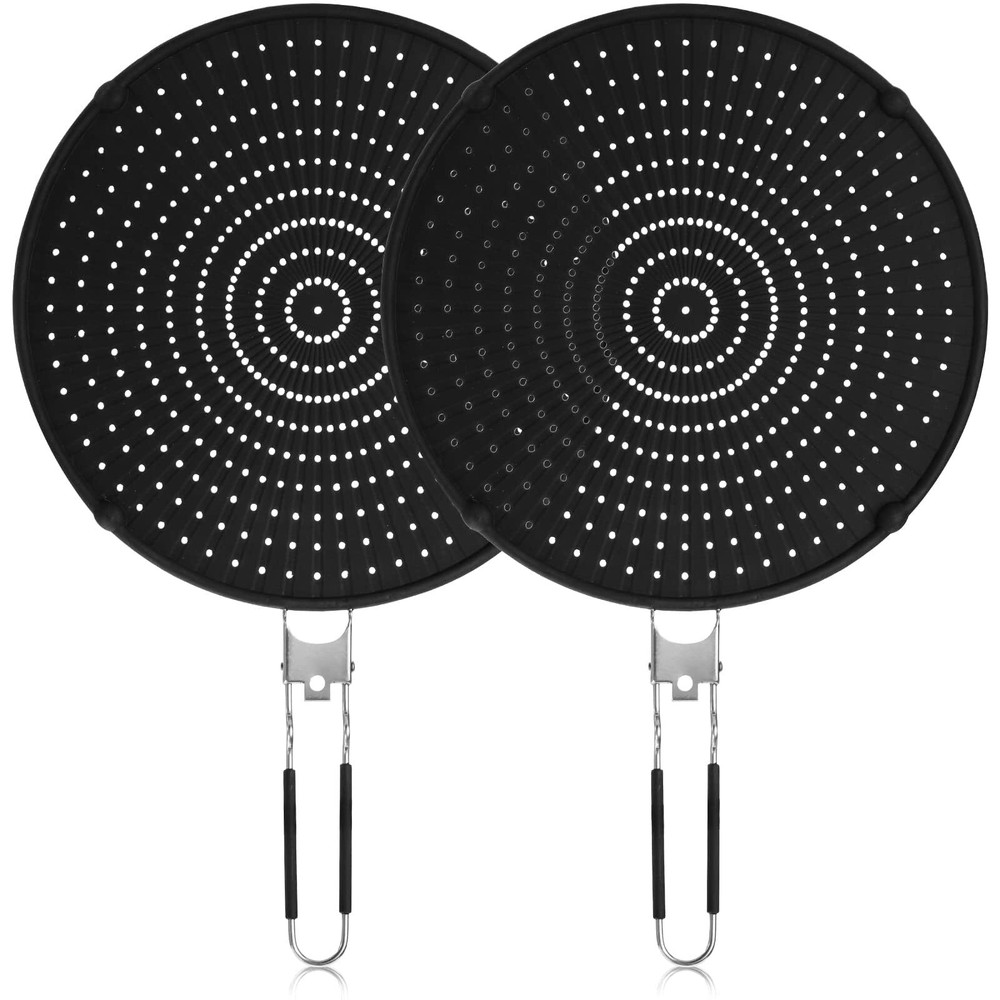 2 Pack 𝐒𝐢𝐥𝐢𝐜𝐨𝐧𝐞 𝐒𝐩𝐥𝐚𝐭𝐭𝐞𝐫 𝐒𝐜𝐫𝐞𝐞𝐧 for Frying Pan - 13 Inc...