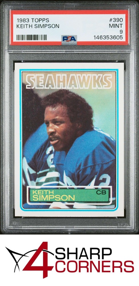 1983 Topps #390 Keith Simpson Seahawks Psa 94SC is the hobby's first consignment choice on eBay!